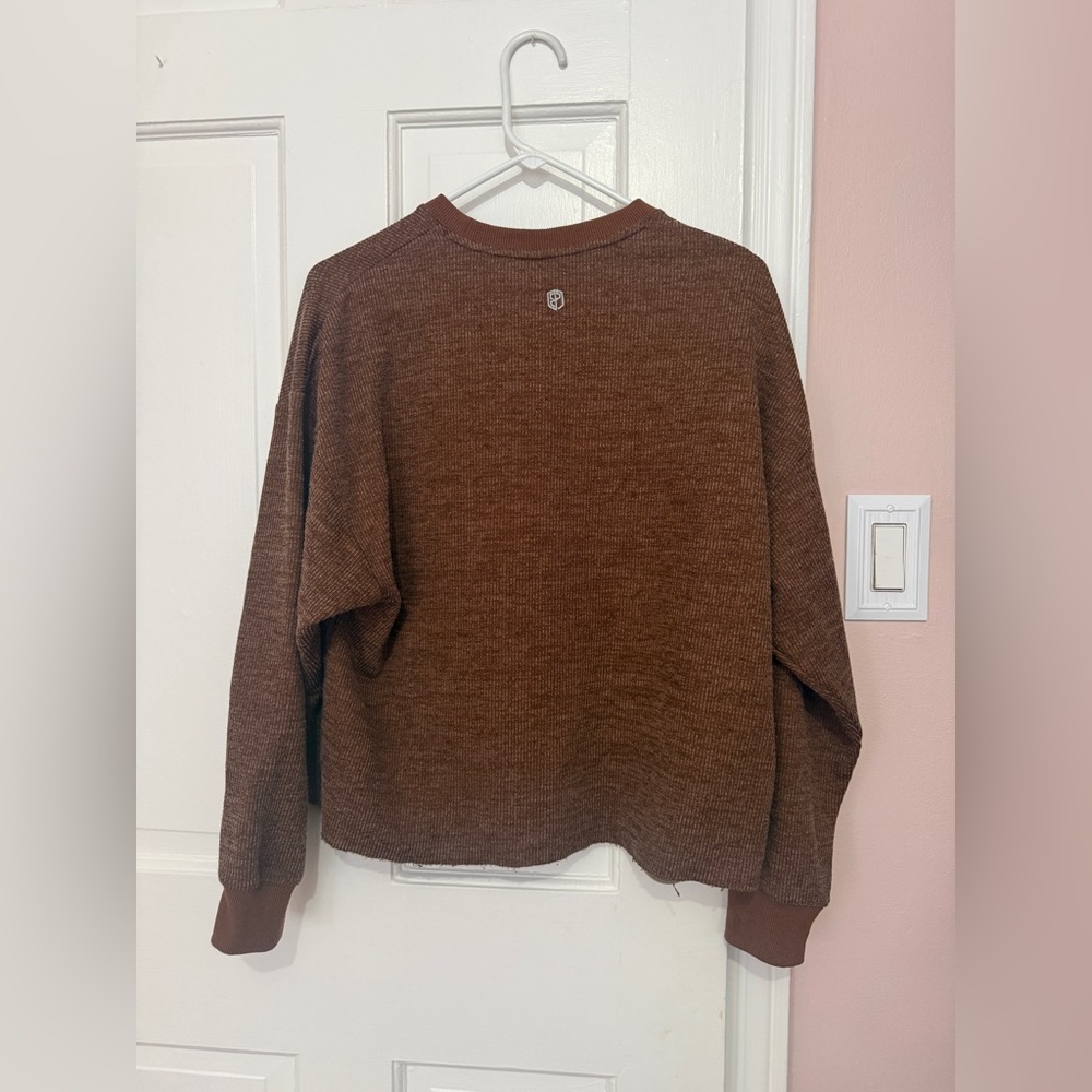 Born Primitive Brown Ribbed Pullover - Picture 2 of 5